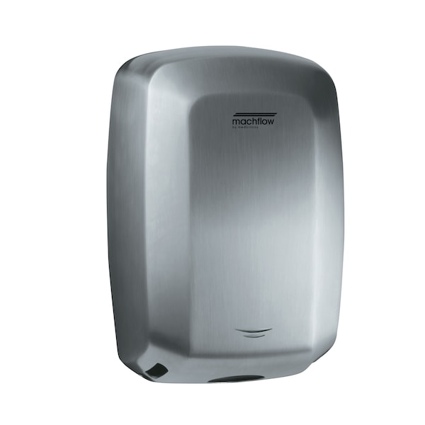 MACHFLOW HAND DRYER - SATIN STAINLESS STEEL